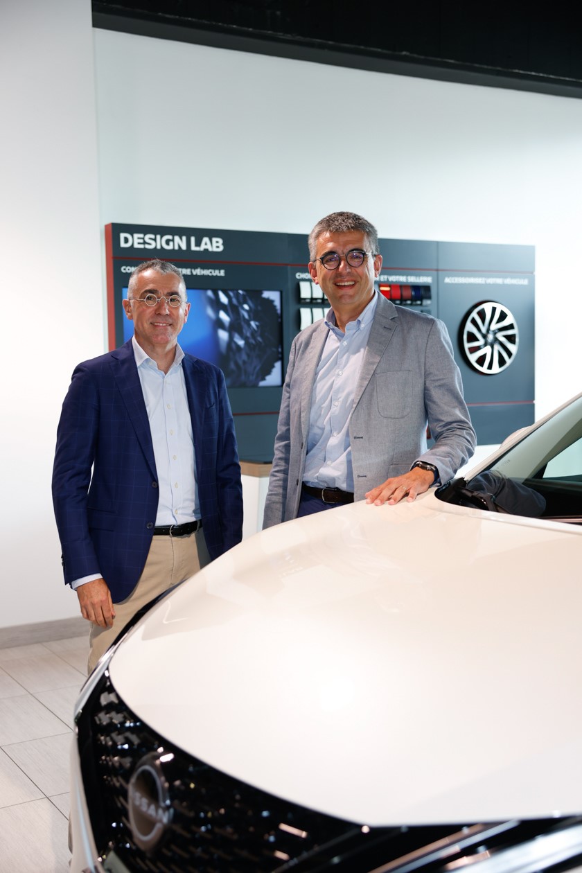 Richard Tougeron (DG Nissan West Europe) et Lionel Prevost (DG Edenauto).
