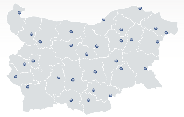 Les implantations d'Elit Kar en Bulgarie