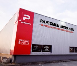 Les quatre magasins badgés Précisium ont été rebaptisés Partsmen. Ici, la plateforme de Morangis (91) qui s’étend sur 2000 m2 de stockage.