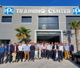 Les équipes techniques et commerciales PPG et Covéa