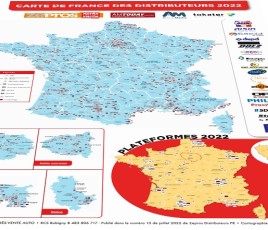 Carte de France des distributeurs et des plateformes - Anamorphose