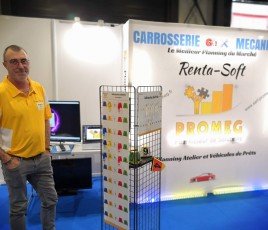 Jean-François Lafaye et Promeg ont exposé leur savoir-faire au Salon des professionnels de la Carrosserie et de l'après-vente de Bordeaux, les 16 et 17 mars derniers.