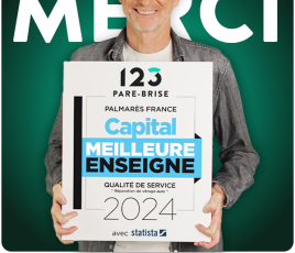 Meilleure Enseigne Capital 2024 pour 123 Pare-Brise