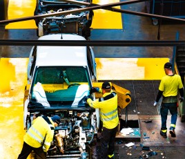 Démontage d'un VHU chez GPA