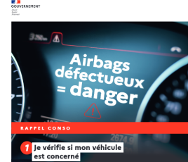 Affiche airbag takata