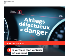 Affiche airbag takata