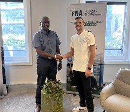 Aliou SOW, secrétaire général de la FNA, et Jérémy ZIMMERMANN, CEO et cofondateur de Vroomiz 