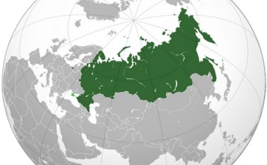Russie sur planisphère