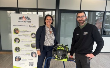 Coralie Gautronneau et Thomas Marsault les créateurs du garage Adapt’Auto 79