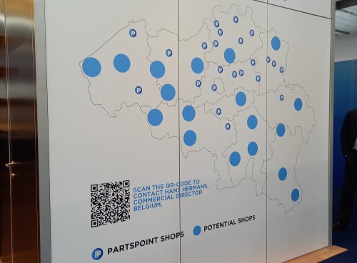 PARTSPOINT Belgique carte implantation 2024