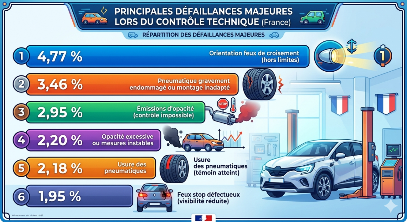 CT2025 défaillances majeures