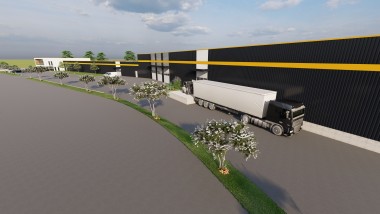 Vue du quai logistique du nouveau siège de Techn'Ecar.