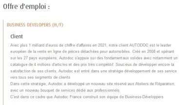 AUTODOC — VENTE DE PIÈCES AUTO AVEC PLUS DE 1 200 000 DE PIÈCES