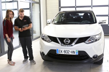 Nissan Tablette réception client