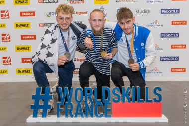 Podium Peinture Automobile WorldSkills France 2023