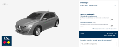 Estimation en ligne Fix Auto exemple