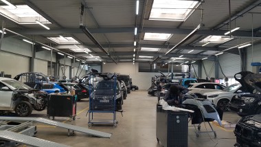 L'atelier carrosserie d'Autosphere Poitiers
